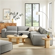 Restore 5-Piece Performance Fabric Upholstered Modular L-Shaped Sofa