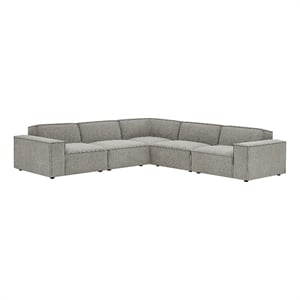 Restore 5-Piece Performance Fabric Upholstered Modular L-Shaped Sofa