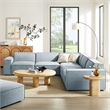 Restore 5-Piece Performance Fabric Upholstered Modular L-Shaped Sofa