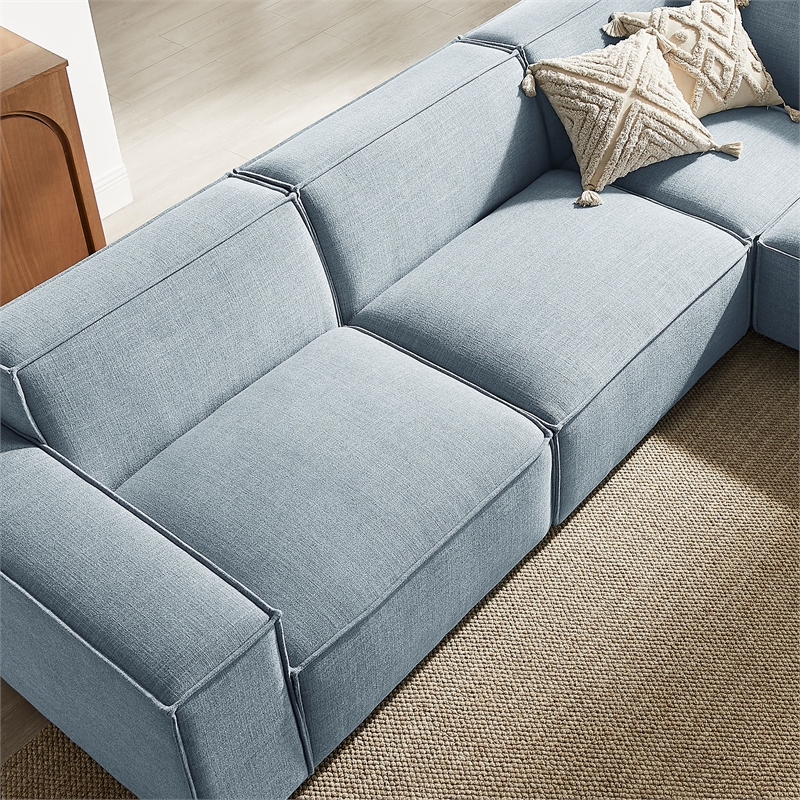 Restore 5-Piece Performance Fabric Upholstered Modular L-Shaped Sofa