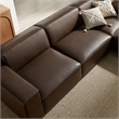 Restore 5-Piece Vegan Leather Modular L-Shaped Sofa in Espresso