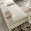 Restore 4-Piece Fabric Upholstered Modular L-Shaped Armless Sectional Sofa