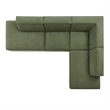 Restore 4-Piece Fabric Upholstered Modular L-Shaped Armless Sectional Sofa