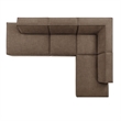 Restore 4-Piece Fabric Upholstered Modular L-Shaped Armless Sectional Sofa