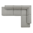 Restore 4-Piece Fabric Upholstered Modular L-Shaped Armless Sectional Sofa
