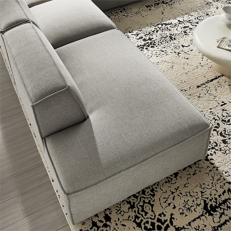 Restore 4-Piece Fabric Upholstered Modular L-Shaped Armless Sectional Sofa