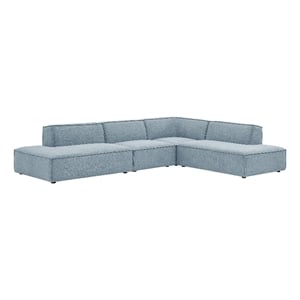 Restore 4-Piece Fabric Upholstered Modular L-Shaped Armless Sectional Sofa