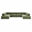 Restore 6-Piece Performance Fabric Upholstered U-Shaped Sectional Sofa