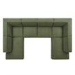 Restore 6-Piece Performance Fabric Upholstered U-Shaped Sectional Sofa