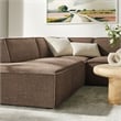 Restore 6-Piece Performance Fabric Upholstered U-Shaped Sectional Sofa