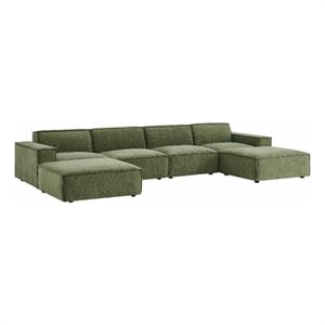 Restore 6-Piece Performance Fabric Upholstered Modular Sectional Sofa