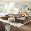 Restore 6-Piece Performance Fabric Upholstered Modular Sectional Sofa