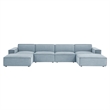 Restore 6-Piece Performance Fabric Upholstered Modular Sectional Sofa