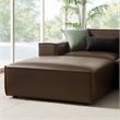 Restore 6-Piece Vegan Leather Modular Sectional Sofa in Espresso