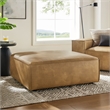 Restore Vegan Leather Modular Ottoman in Toast