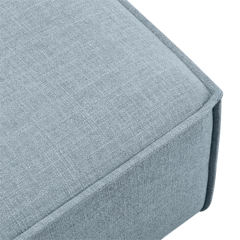 Restore Performance Fabric Upholstered Modular Ottoman in Sky