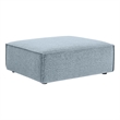 Restore Performance Fabric Upholstered Modular Ottoman in Sky