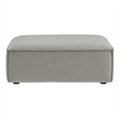 Restore Performance Fabric Upholstered Modular Ottoman in Pewter