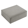 Restore Performance Fabric Upholstered Modular Ottoman in Pewter
