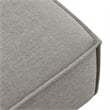 Restore Performance Fabric Upholstered Modular Ottoman in Pewter