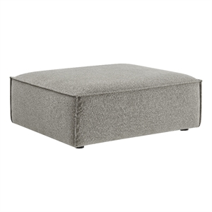 Restore Performance Fabric Upholstered Modular Ottoman in Pewter