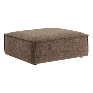 Restore Performance Fabric Upholstered Modular Ottoman in Mocha