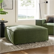 Restore Performance Fabric Upholstered Modular Ottoman in Foliage