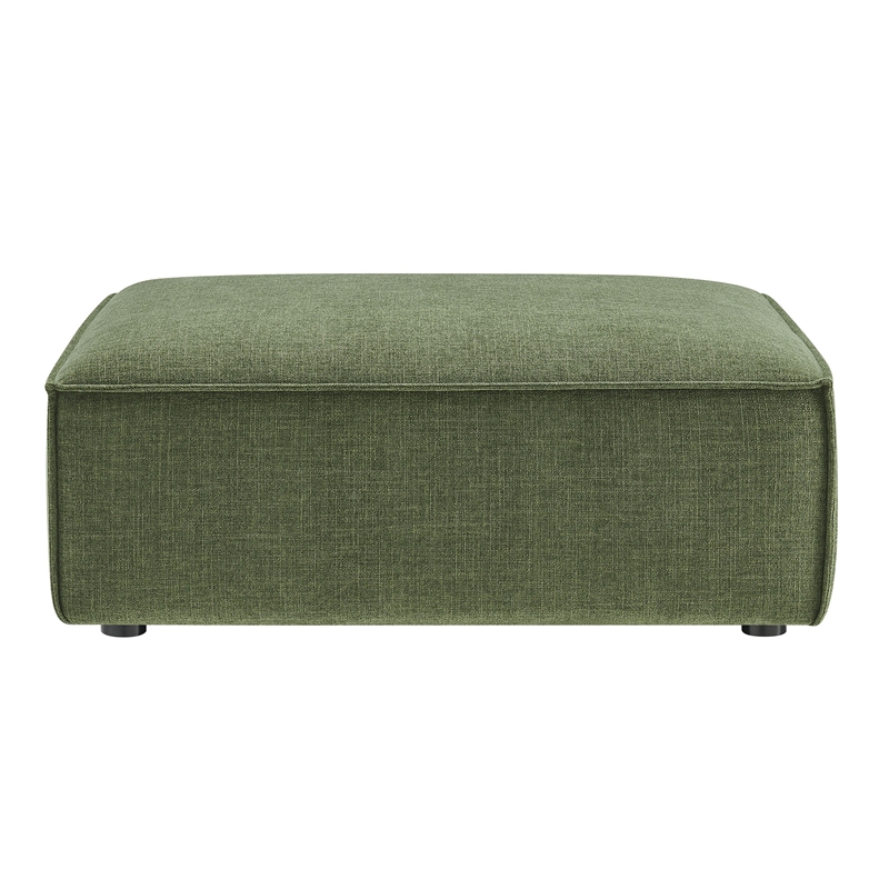 Restore Performance Fabric Upholstered Modular Ottoman in Foliage