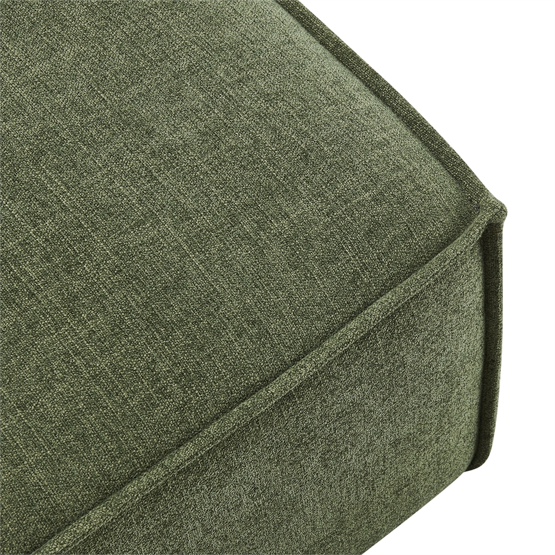 Restore Performance Fabric Upholstered Modular Ottoman in Foliage