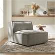 Restore Performance Fabric Upholstered Armless Modular Chair in Pewter