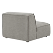 Restore Performance Fabric Upholstered Armless Modular Chair in Pewter