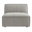 Restore Performance Fabric Upholstered Armless Modular Chair in Pewter