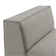 Restore Performance Fabric Upholstered Armless Modular Chair in Pewter