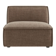 Restore Performance Fabric Upholstered Armless Modular Chair in Mocha
