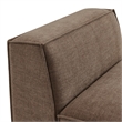 Restore Performance Fabric Upholstered Armless Modular Chair in Mocha