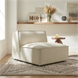 Restore Performance Fabric Upholstered Armless Modular Chair in Ecru