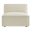 Restore Performance Fabric Upholstered Armless Modular Chair in Ecru