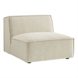 Restore Performance Fabric Upholstered Armless Modular Chair in Ecru