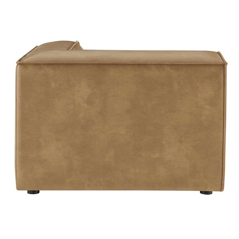 Restore Vegan Leather Modular Corner Chair in Toast