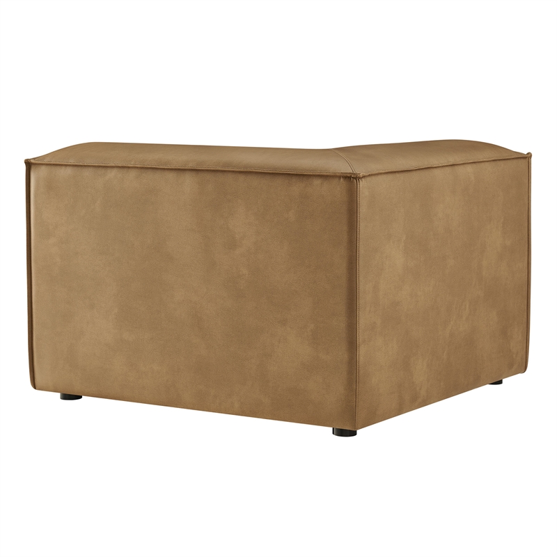 Restore Vegan Leather Modular Corner Chair in Toast