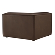 Restore Vegan Leather Modular Corner Chair in Espresso