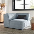 Restore Performance Fabric Upholstered Modular Corner Chair in Sky