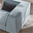 Restore Performance Fabric Upholstered Modular Corner Chair in Sky