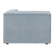 Restore Performance Fabric Upholstered Modular Corner Chair in Sky