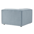 Restore Performance Fabric Upholstered Modular Corner Chair in Sky