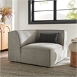 Restore Performance Fabric Upholstered Modular Corner Chair in Pewter