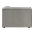 Restore Performance Fabric Upholstered Modular Corner Chair in Pewter