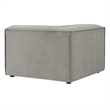 Restore Performance Fabric Upholstered Modular Corner Chair in Pewter