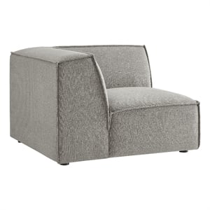 Restore Performance Fabric Upholstered Modular Corner Chair in Pewter