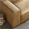 Restore Vegan Leather Left-Facing Modular Lounge Chair in Toast